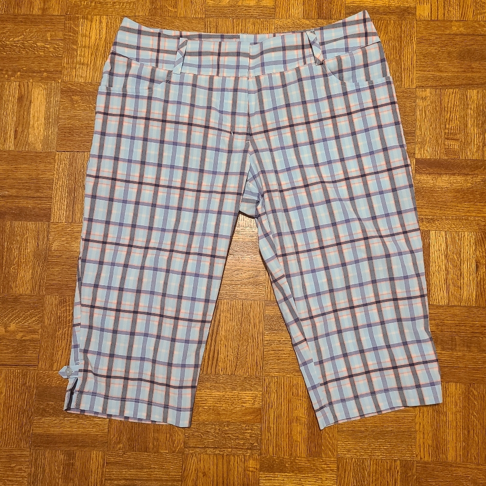 2/$15 Adidas ClimaLite Plaid Shorts